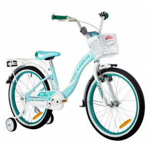Dviratis Karbon Kitty 20 turquoise-white