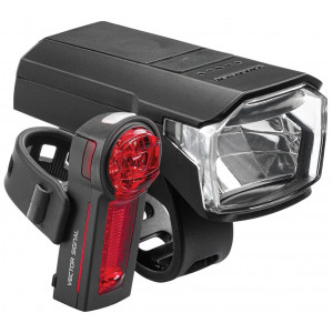 Apšvietimo komplektas Trelock LS 480 Lighthammer 80 Lux + LS 740 Vector E-Bike