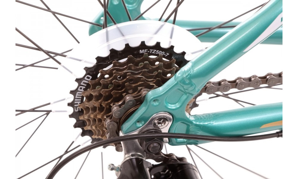 Dviratis Romet Jolene 7.0 27.5" 2022 turquoise - 11