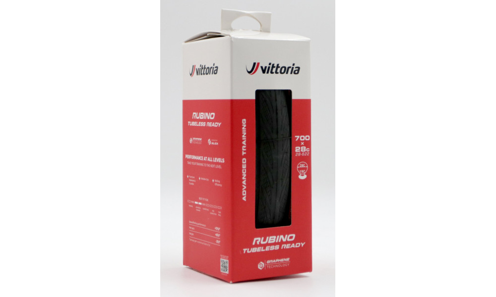 Padanga 28" Vittoria Rubino V G2.0 TLR Fold 700x32c / 32-622 black - 3