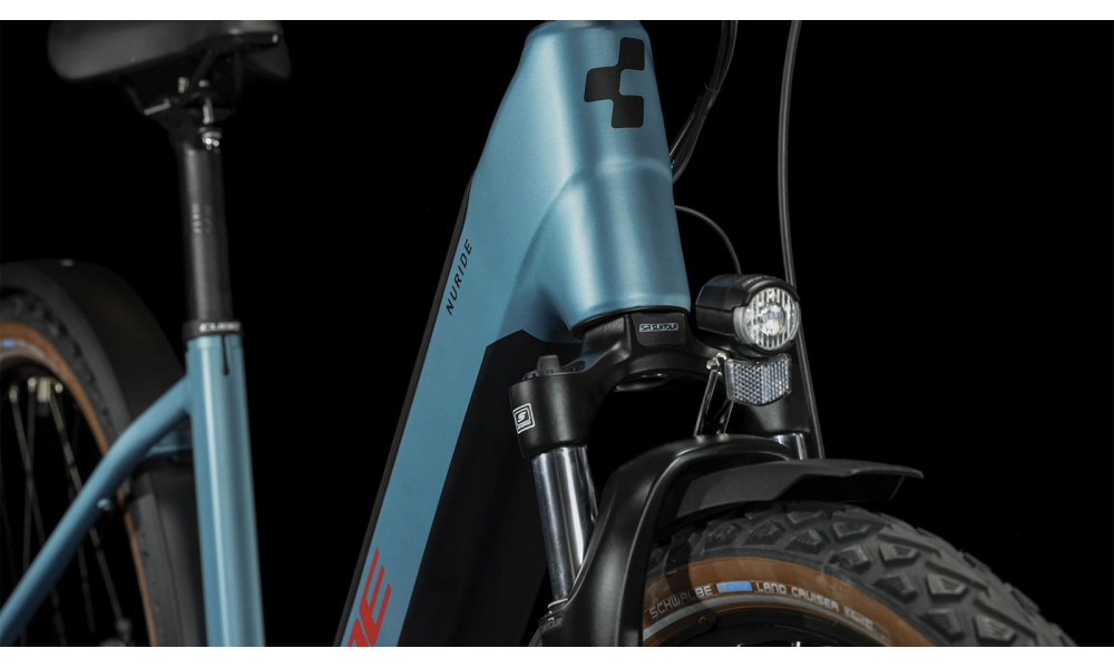 Elektrinis dviratis Cube Nuride Hybrid Performance 500 Allroad Easy Entry metalblue'n'red - 4