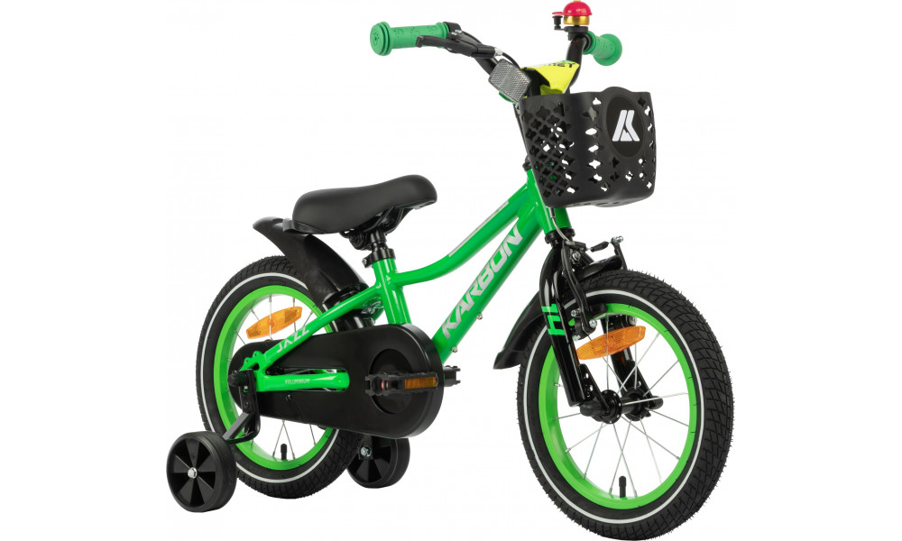 Dviratis Karbon Jazz 14 green neon 
