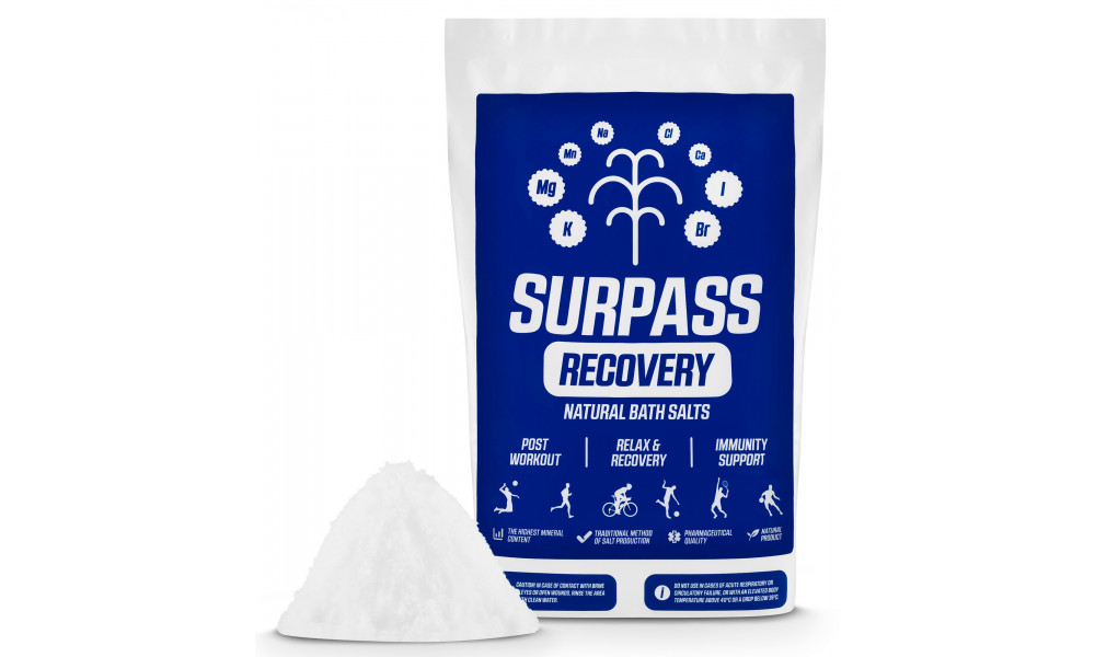 Vonios druskos Surpass Recovery Natural 1kg - 3