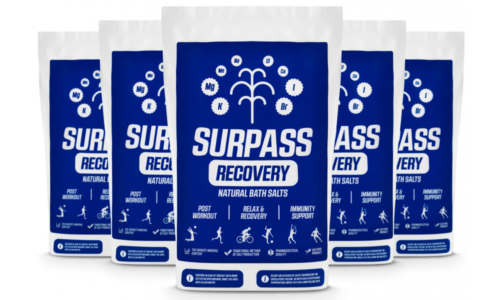 Vonios druskos Surpass Recovery Natural 1kg - 5