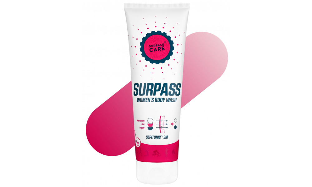 Prausimosi gelis plaukams ir kūnui Surpass Sepitonic Women 250ml - 2