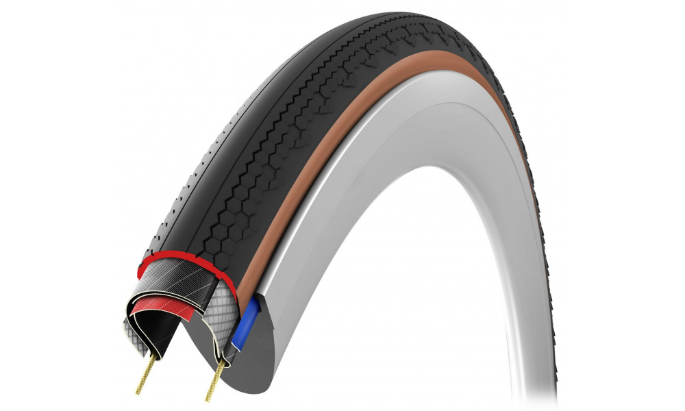 Padanga 28" Vittoria Terreno T10 Hardpack G2.0 TLR Fold 700x45c / 45-622 brown-black - 7