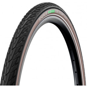 Padanga 28" Schwalbe Road Cruiser HS 484, Active Wired 47-622 / 28x1.75 Black/Coffee-Reflex