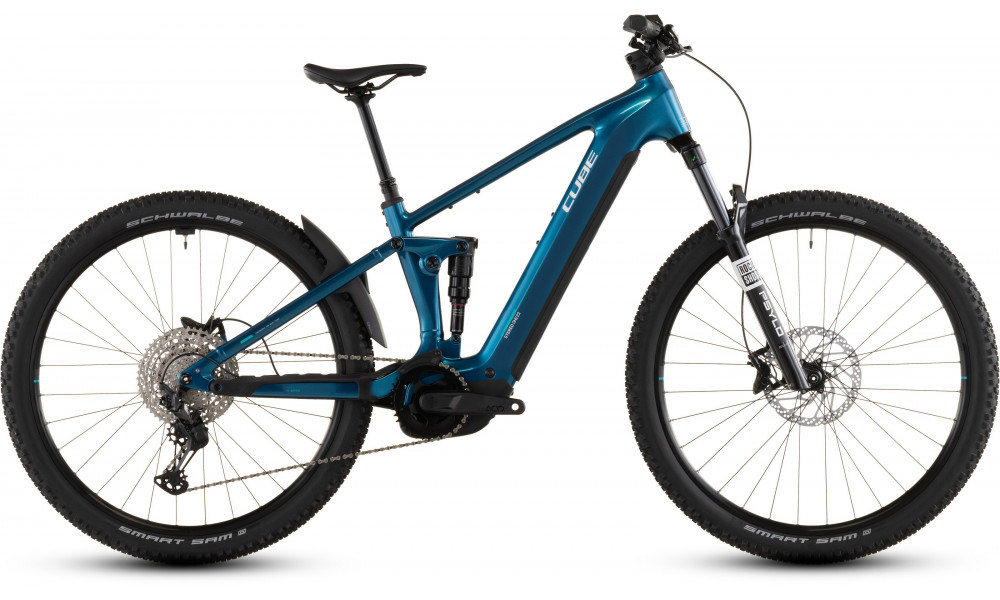 Elektrinis dviratis Cube Stereo Hybrid ONE22 Race 800 27.5 electricblue'n'white 2026 