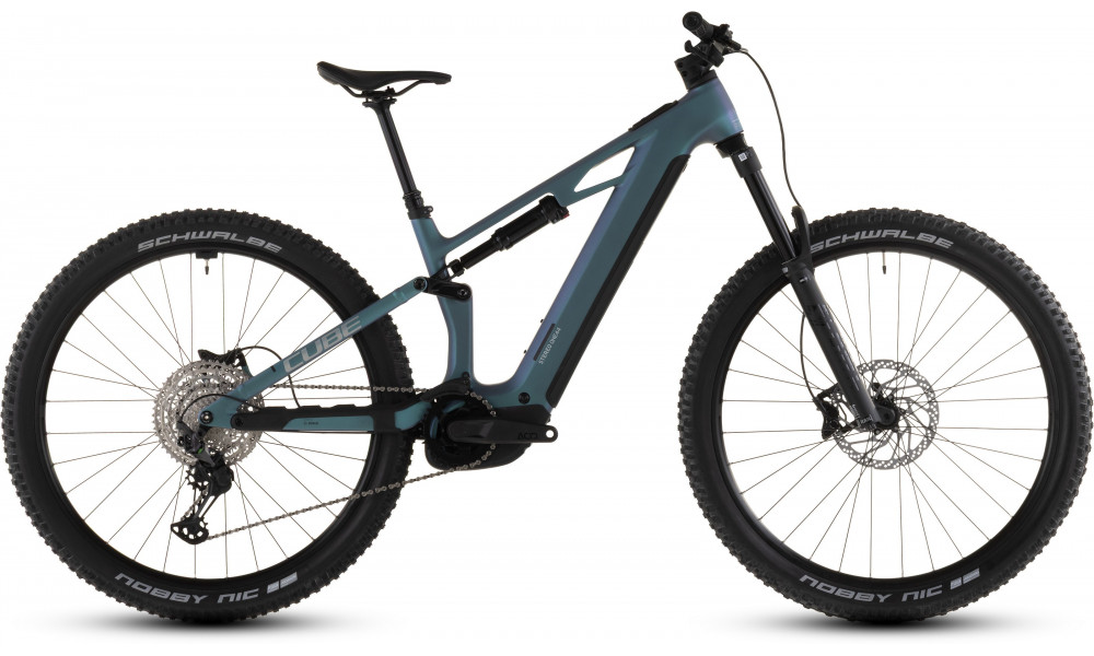 Elektrinis dviratis Cube Stereo Hybrid ONE44 HPC Race 800 27.5 smaragdgrey'n'prism 2026 