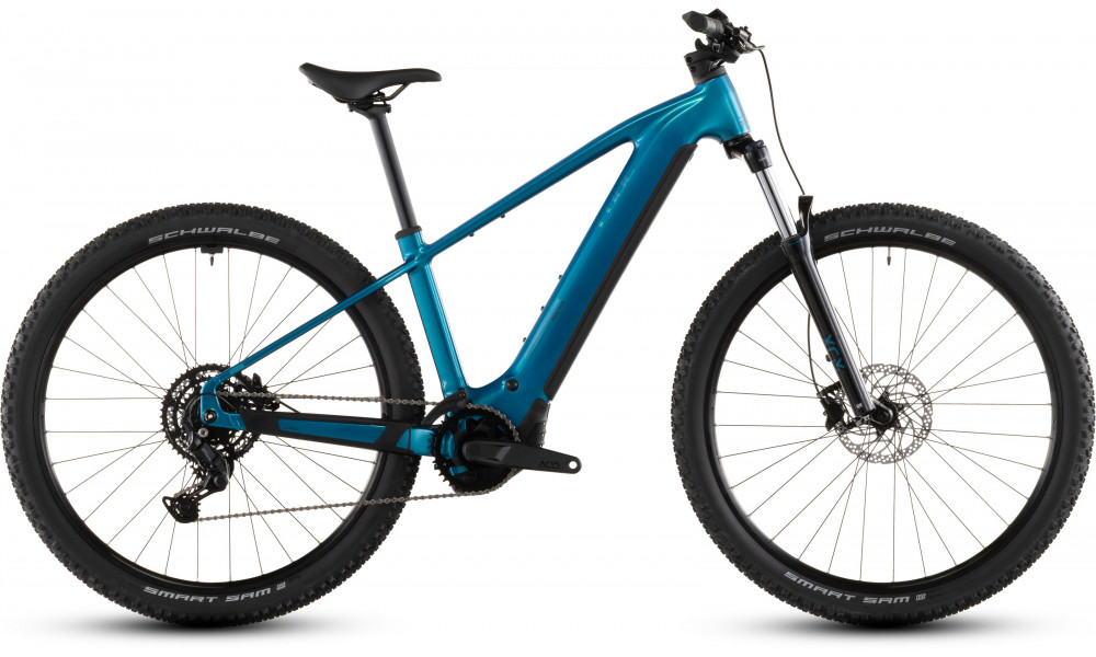 Elektrinis dviratis Cube Reaction Hybrid Performance 600 27.5 electricblue'n'dazzle 2026 