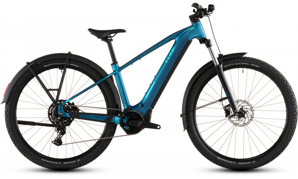 Elektrinis dviratis Cube Reaction Hybrid Performance 600 FE 27.5 electricblue'n'dazzle 2026 