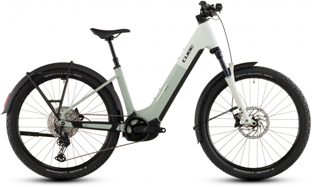 Elektrinis dviratis Cube Reaction Hybrid Pro 800 FE Easy Entry 27.5 desertstone'n'driedherbs 2026 