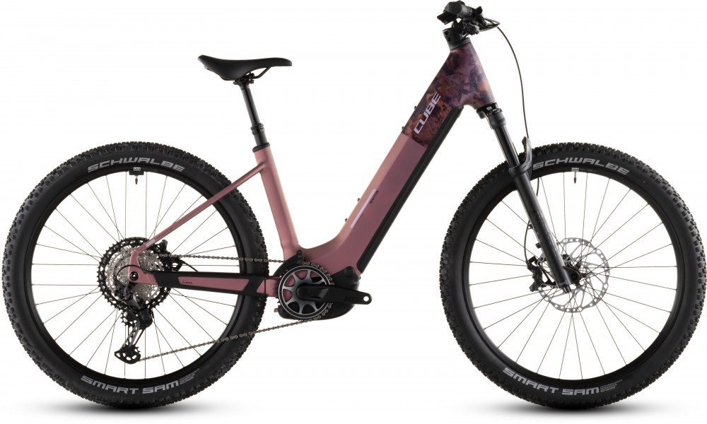 Elektrinis dviratis Cube Reaction Hybrid SLX 800 Easy Entry 27.5 shiftblush'n'art 2026 