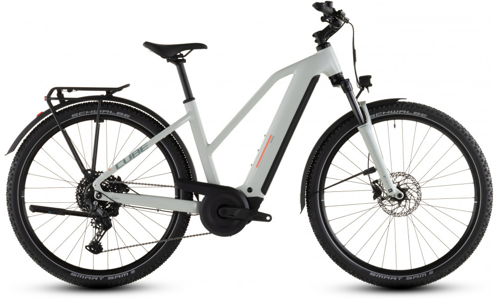 Elektrinis dviratis Cube Nuride Hybrid Performance 600 Trapeze desertstone'n'grey 2026 