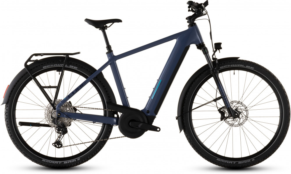 Elektrinis dviratis Cube Nuride Hybrid EXC 800 jeansblue'n'blue 2026 