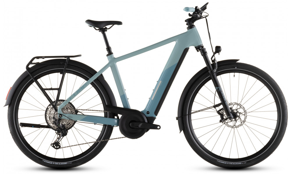 Elektrinis dviratis Cube Nuride Hybrid SLX 800 skylight'n'arubablue 2026 