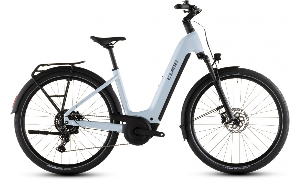 Elektrinis dviratis Cube Touring Hybrid ONE 600 Easy Entry glacier'n'reflex 2026 