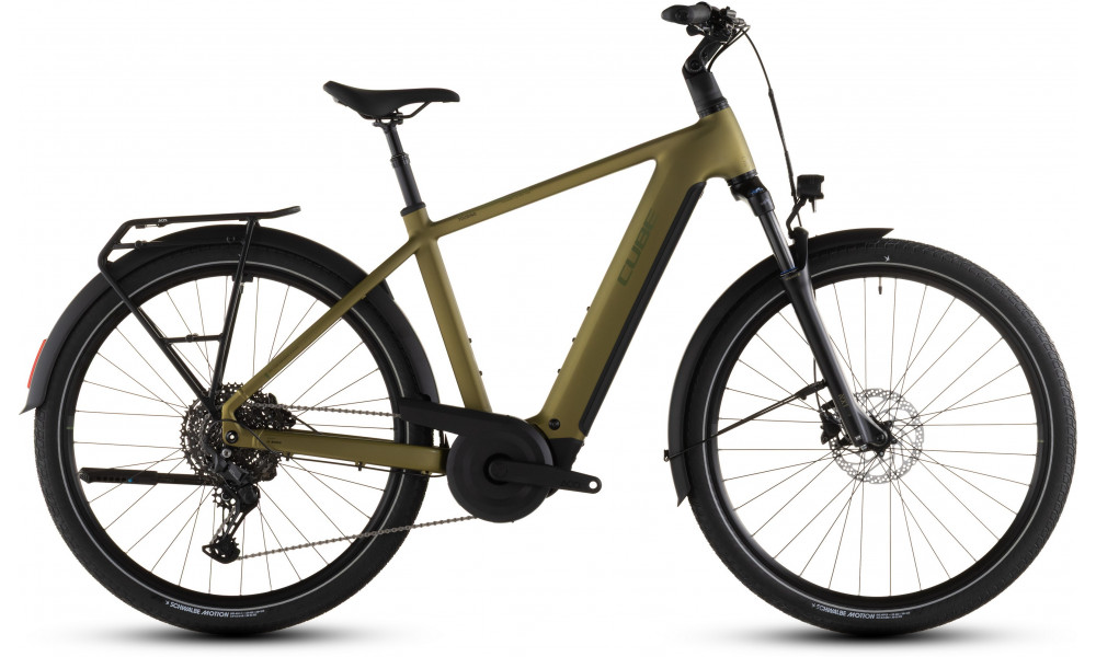 Elektrinis dviratis Cube Touring Hybrid Pro 800 goldenlime'n'black 2026 