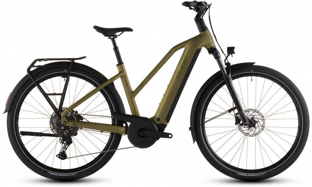 Elektrinis dviratis Cube Touring Hybrid Pro 800 Trapeze goldenlime'n'black 2026 