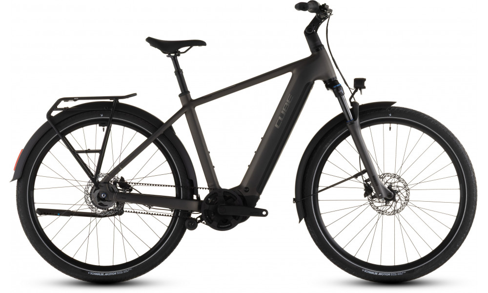 Elektrinis dviratis Cube Touring Hybrid Comfort SLX 800 charcoal'n'chrome 2026 
