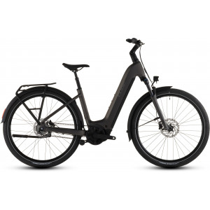 Elektrinis dviratis Cube Touring Hybrid Comfort SLX 800 Easy Entry charcoal'n'chrome 2026