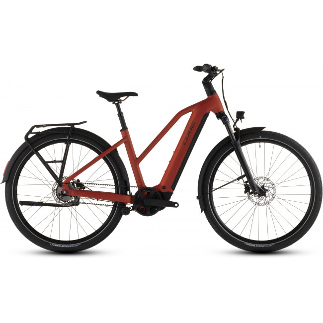 Elektrinis dviratis Cube Touring Hybrid Comfort SLX 800 Trapeze chilli'n'chrome 2026