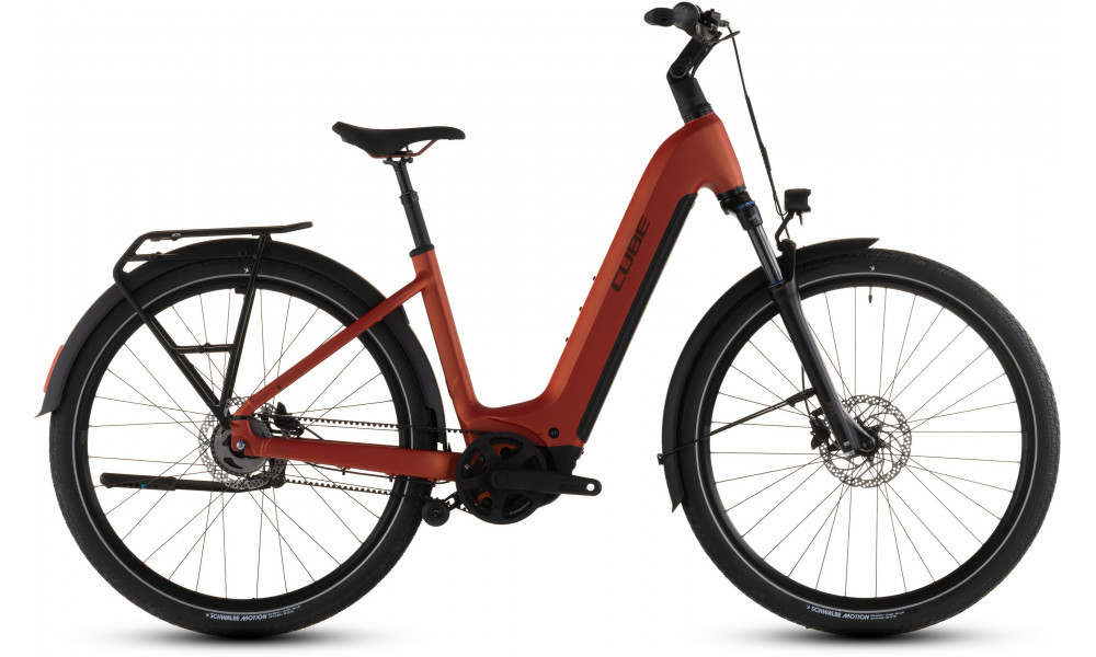 Elektrinis dviratis Cube Touring Hybrid Comfort SLX 800 Easy Entry chilli'n'chrome 2026 