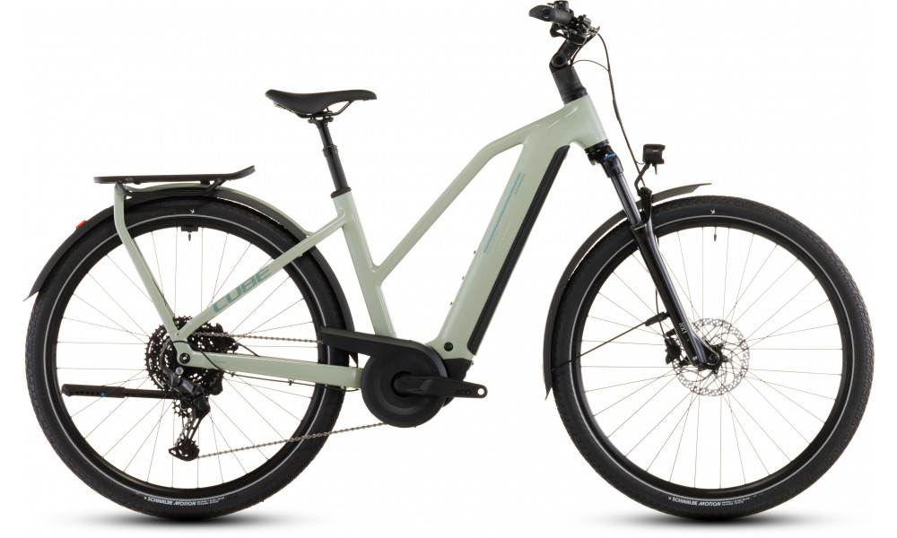 Elektrinis dviratis Cube Kathmandu Hybrid ONE 800 Trapeze pea'n'green 2026 