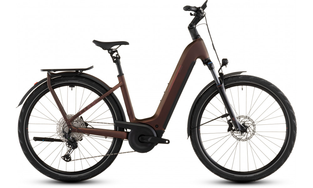 Elektrinis dviratis Cube Kathmandu Hybrid Pro 800 Easy Entry sunglow'n'chrome 2026 