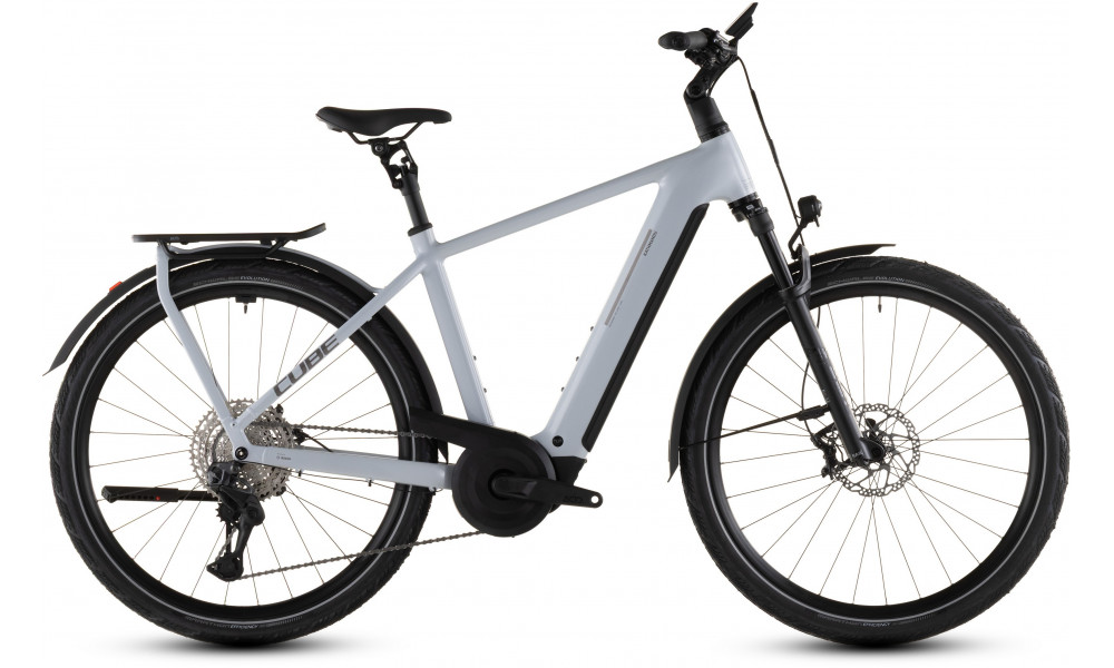 Elektrinis dviratis Cube Kathmandu Hybrid SLX 800 foggrey'n'grey 2026 