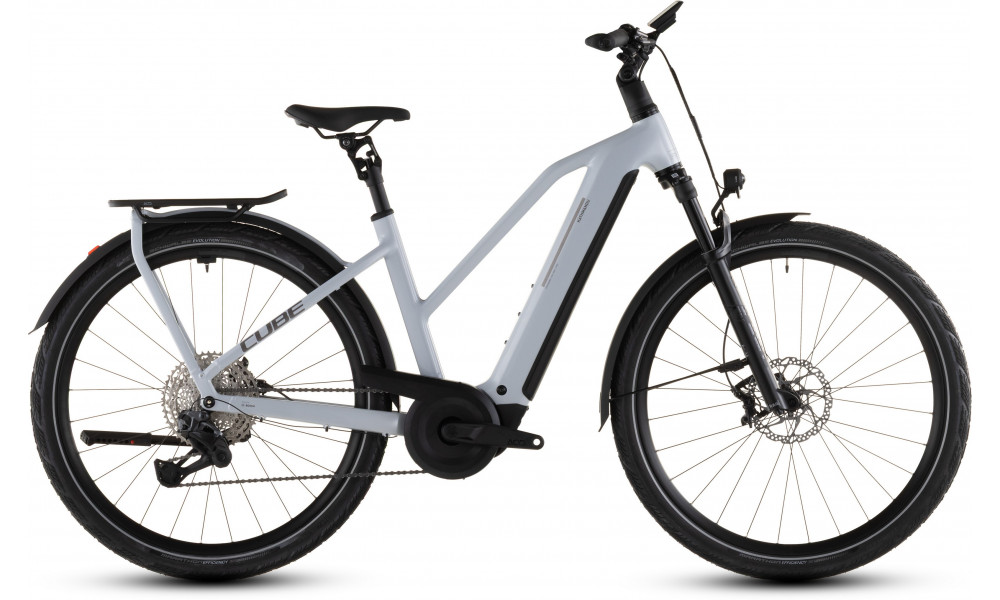 Elektrinis dviratis Cube Kathmandu Hybrid SLX 800 Trapeze foggrey'n'grey 2026 
