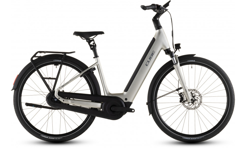 Elektrinis dviratis Cube Supreme RT Hybrid Comfort EXC 600 Easy Entry 26 champagne'n'grey 2026 