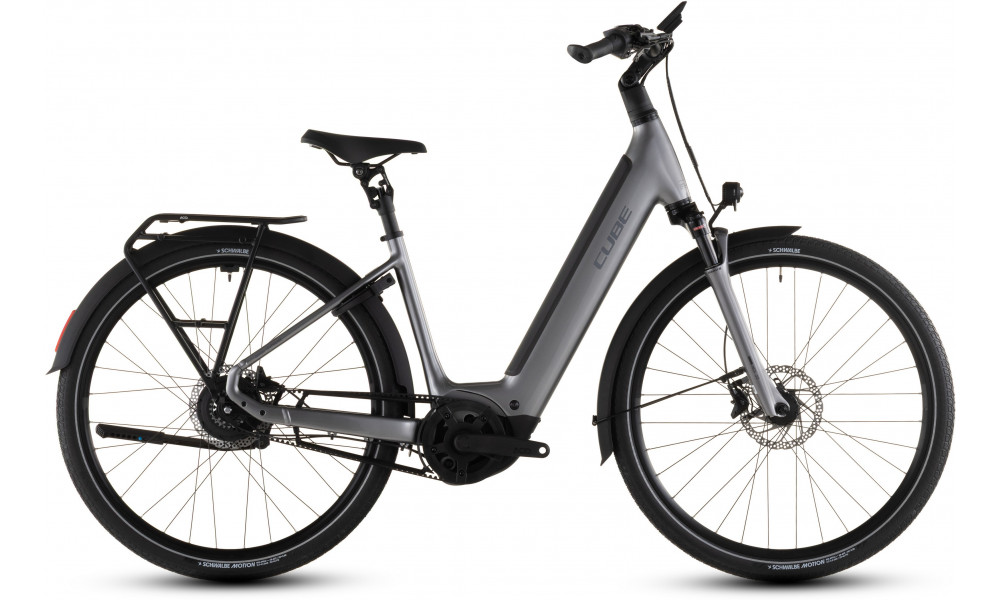 Elektrinis dviratis Cube Supreme Hybrid Deluxe Pro 600 Easy Entry quicksilver'n'grey 2026 