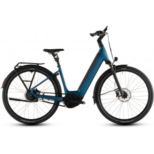 Elektrinis dviratis Cube Supreme Hybrid Deluxe Pro 600 Easy Entry 26 electricblue'n'chrome 2026