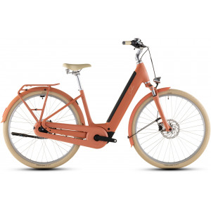 Elektrinis dviratis Cube Aruba Hybrid 600 Easy Entry 28 papaya'n'creme 2026