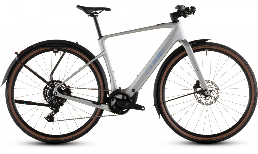 Elektrinis dviratis Cube Nulane Hybrid C:62 Race 400X FE sleekgrey'n'prism 2026 
