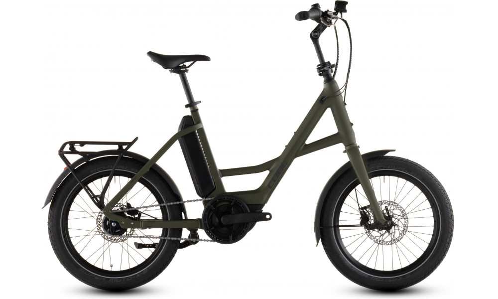 Elektrinis dviratis Cube Compact Hybrid Comfort 545 20 reedgreen'n'reflex 2026 