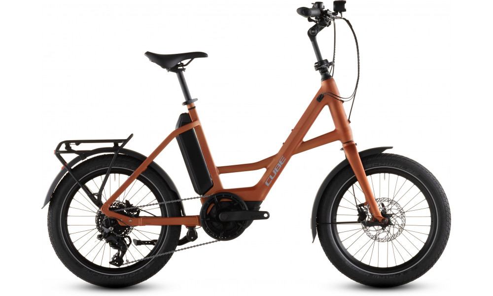 Elektrinis dviratis Cube Compact Hybrid 545 20 rustorange'n'reflex 2026 