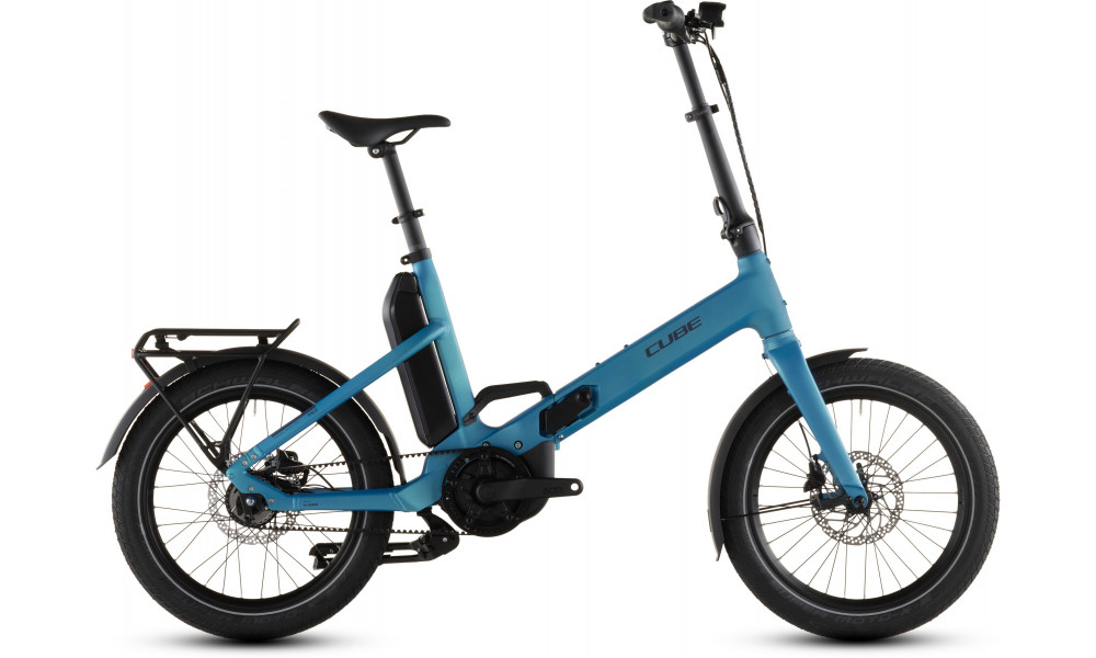 Elektrinis dviratis Cube Fold Hybrid Comfort 545 20 azure'n'reflex 2026 