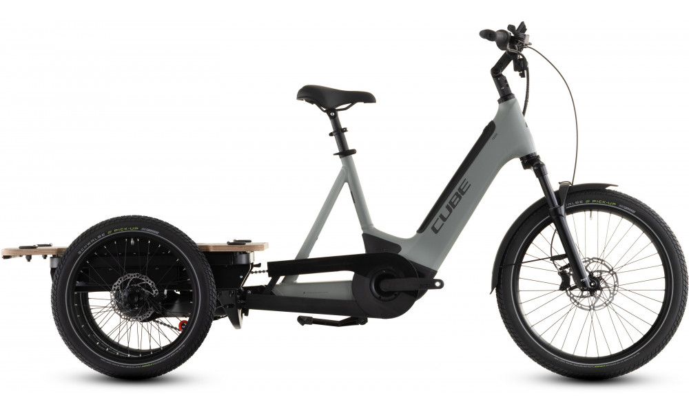 Elektrinis dviratis Cube Trike Flatbed Hybrid 750 24x20 swampgrey'n'reflex 2026 