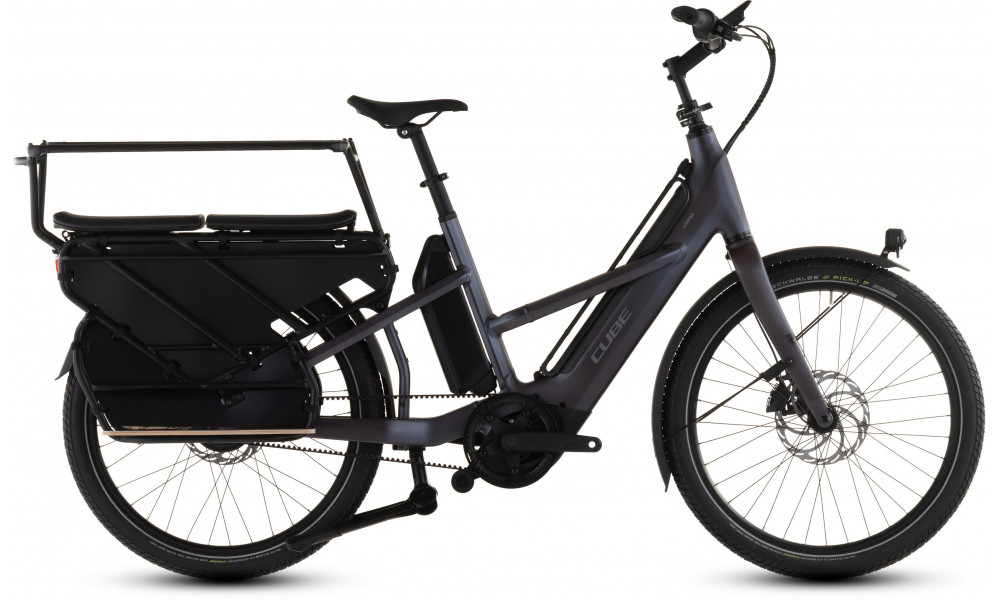 Elektrinis dviratis Cube Longtail Hybrid Comfort Family 800 haze'n'reflex 2026 