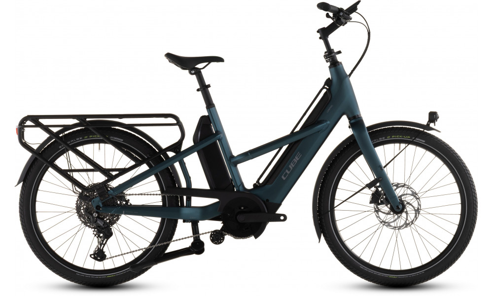 Elektrinis dviratis Cube Longtail Hybrid 800 royalgreen'n'black 2026 