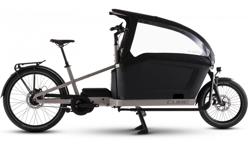 Elektrinis dviratis Cube Cargo Hybrid Comfort Pro Family 800 26x20 oatgrey'n'reflex 2026 