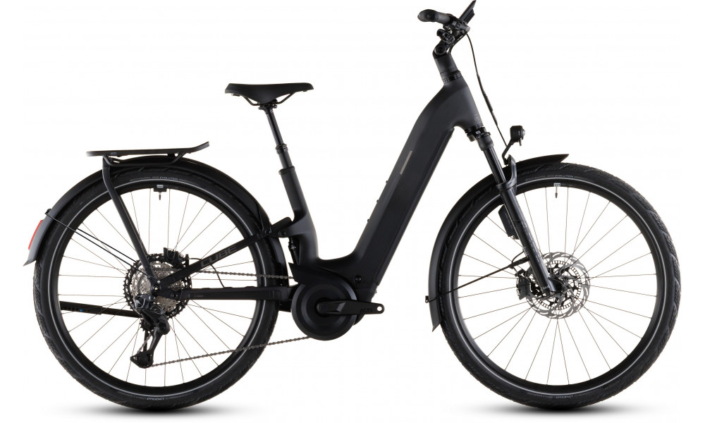Elektrinis dviratis Cube Kathmandu Hybrid ONE11 HPC SLT 800 Easy Entry carbon'n'silverdust 2026 