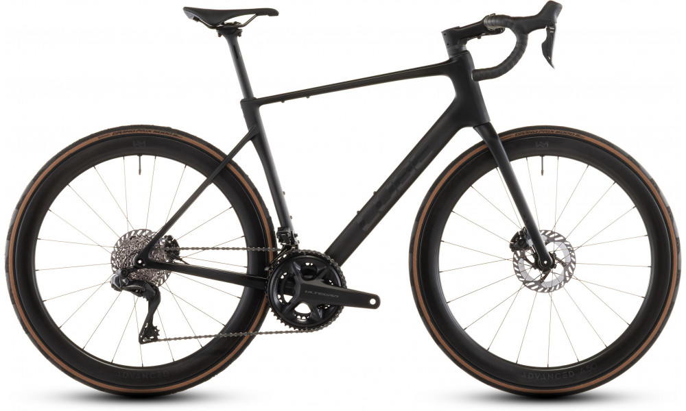 Dviratis Cube Attain C:62 SLT carbon'n'coalchrome 2026 