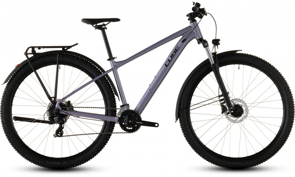 Dviratis Cube Aim ONE FE 27.5 lightpurple'n'chrome 2026 