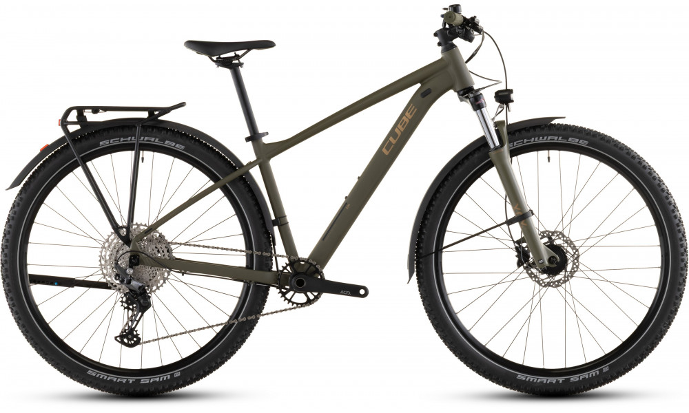 Dviratis Cube Aim SLX FE 27.5 dustyolive'n'gold 2026 