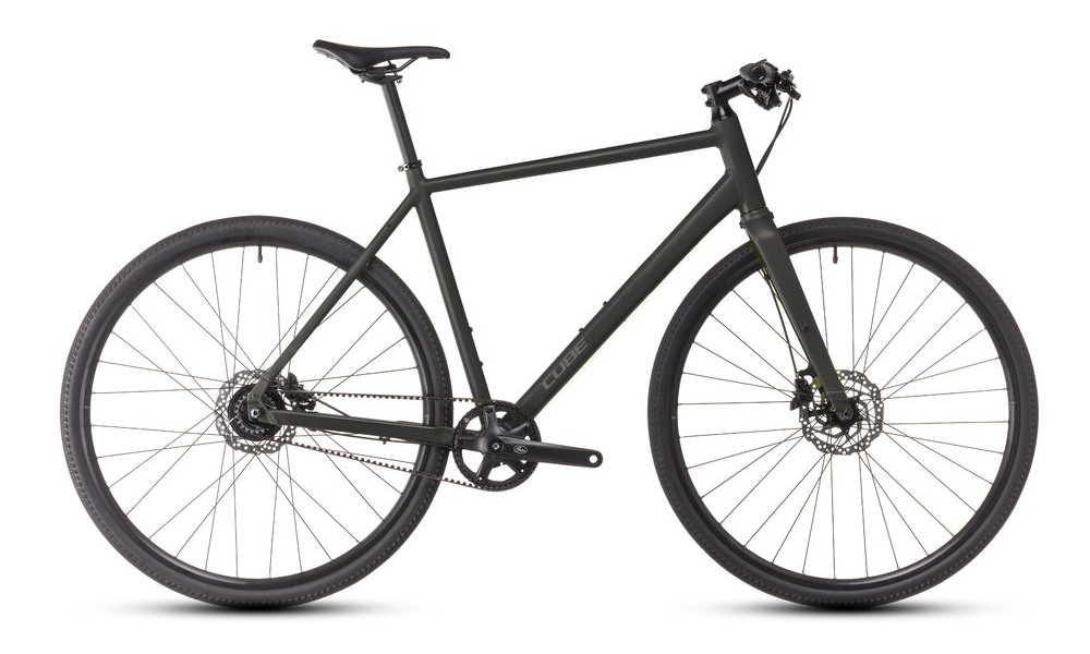 Dviratis Cube Nulane Comfort EXC grey'n'chrome 2026 