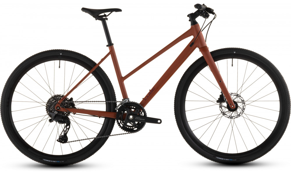 Dviratis Cube Nulane Race Trapeze amber'n'black 2026 