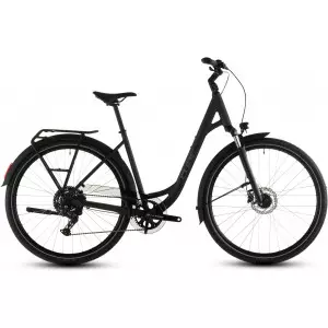 Dviratis Cube Touring ONE Easy Entry night'n'chrome 2026